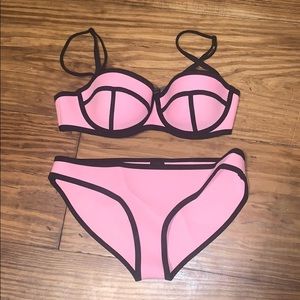 Pink triangl bikini